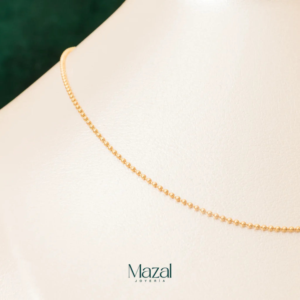 CADENA MINI  MILITAR ORO AMARILLO 18K / 5.60 Gr / 60 Cm