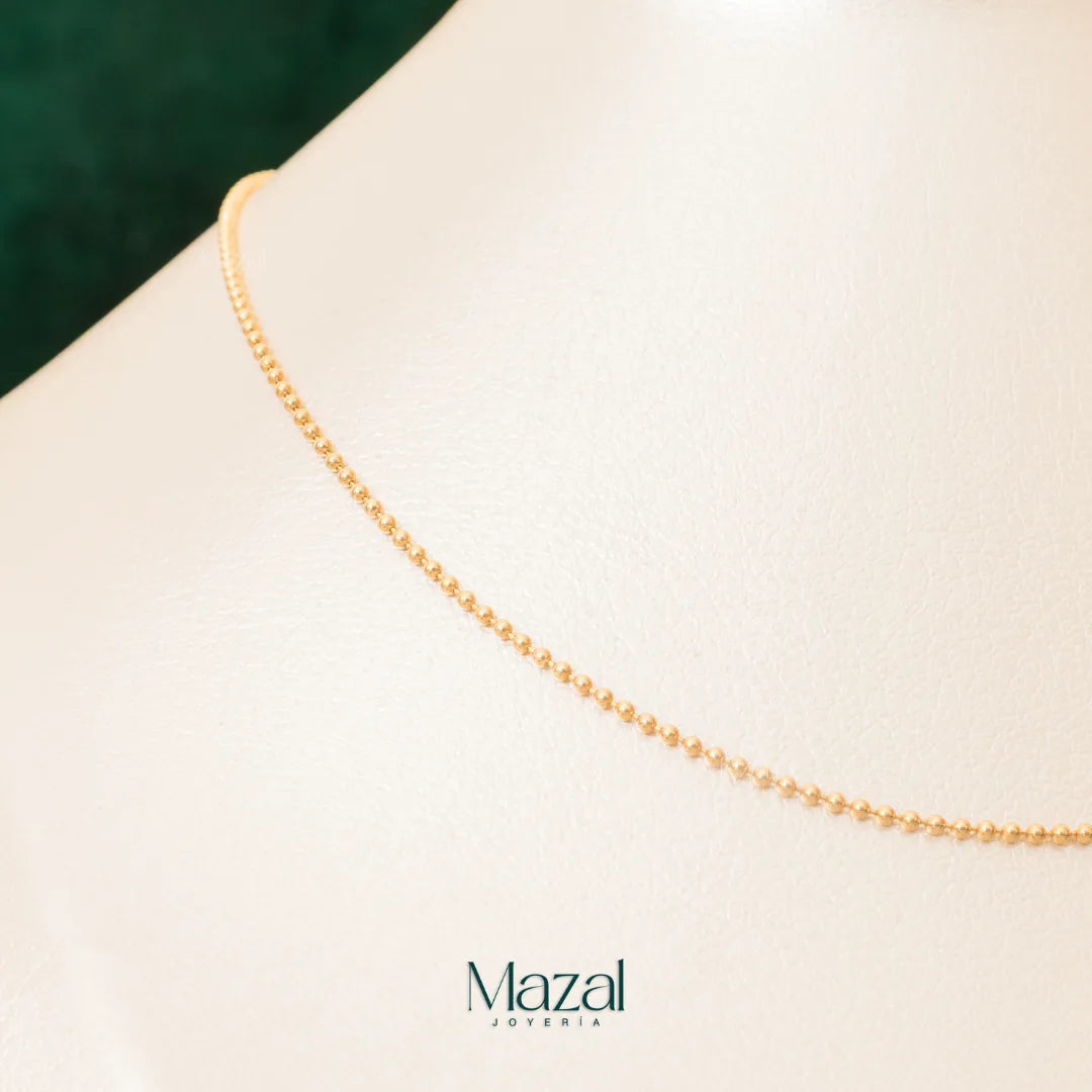 CADENA MINI  MILITAR ORO AMARILLO 18K / 5.60 Gr / 60 Cm