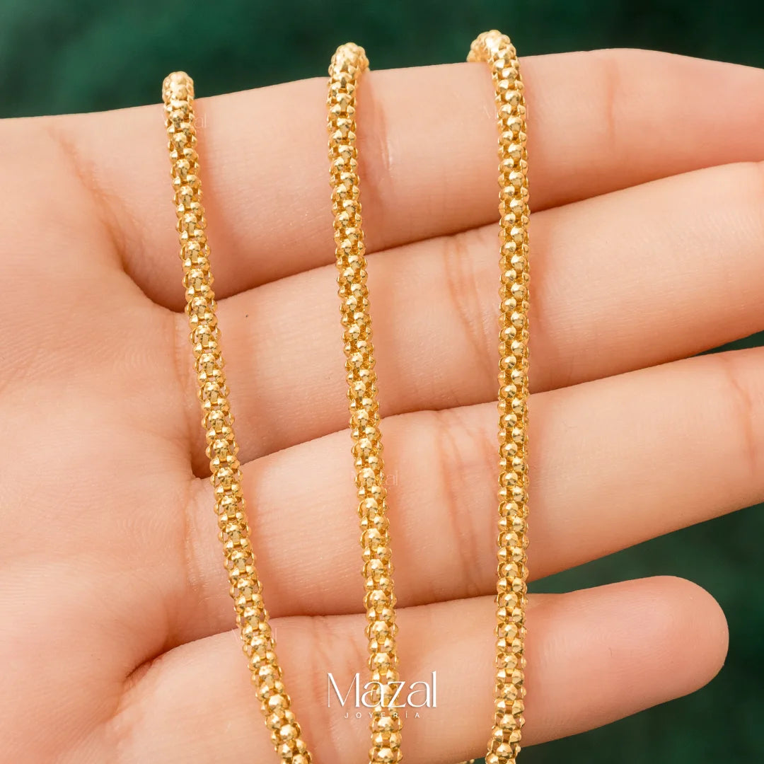 CADENA COLA DE RATÓN ORO AMARILLO 18K / 10.50 Gr / 60 Cm