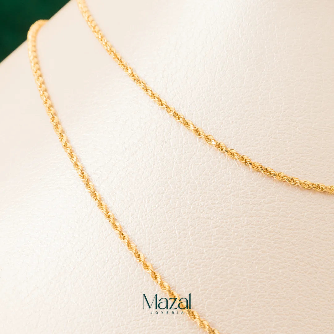 CADENA MINI LAZO ORO AMARILLO 18K / 1.90 Gr / 60 Cm