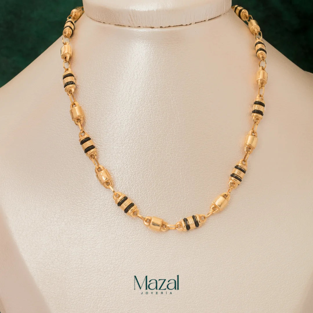 CADENA RUSTICA TRIBAL  ORO AMARILLO 18K / 12.30 Gr / 60 Cm