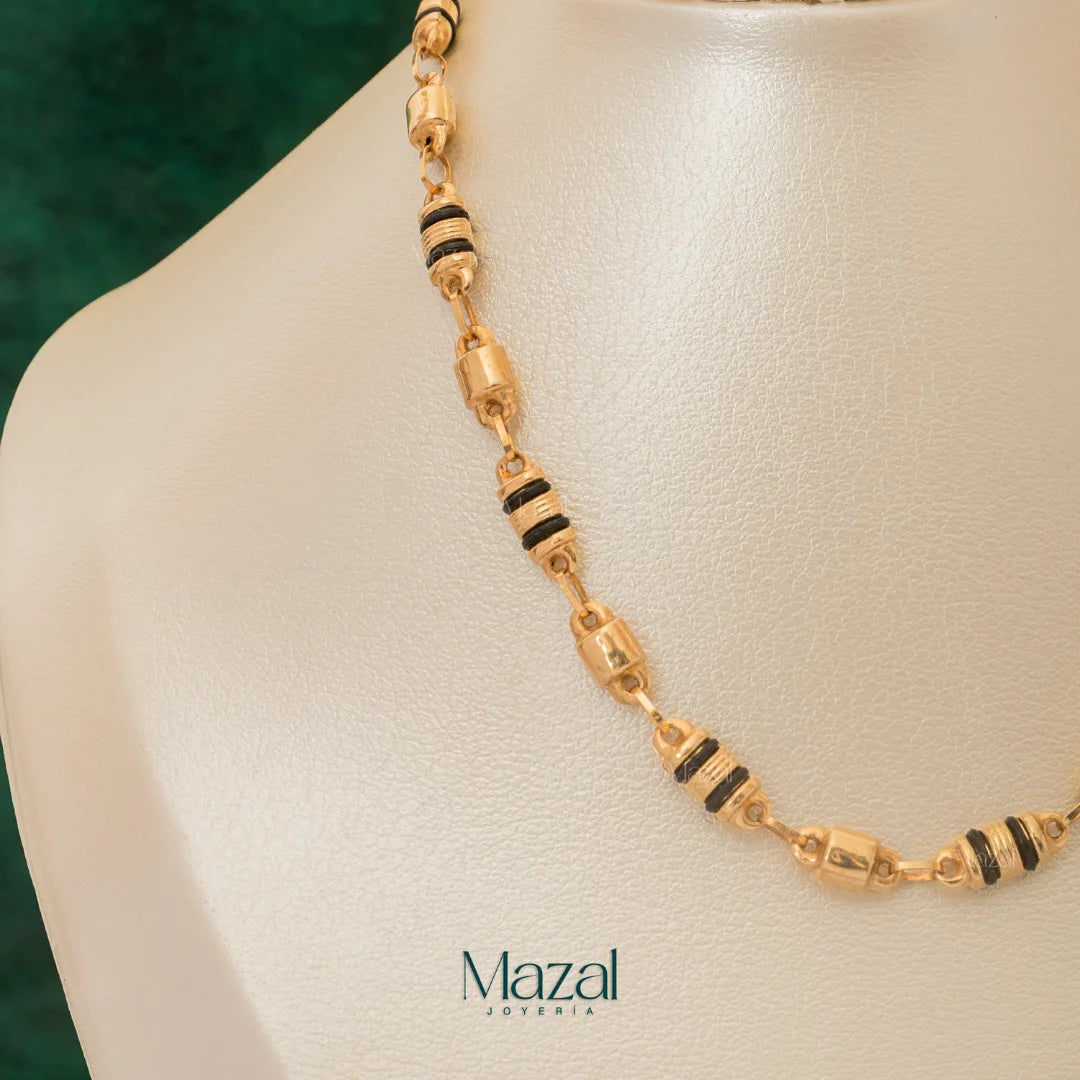 CADENA RUSTICA TRIBAL  ORO AMARILLO 18K / 12.30 Gr / 60 Cm