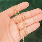 CADENA MINI  GC TRES OROS LISA ORO AMARILLO 18K/ 6.45 Gr / 60 Cm
