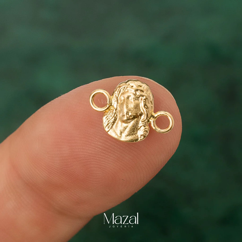 HERRAJE JESUS SILUETA ORO AMARILLO 18K / 0.40 Gr / 0.89 Cm