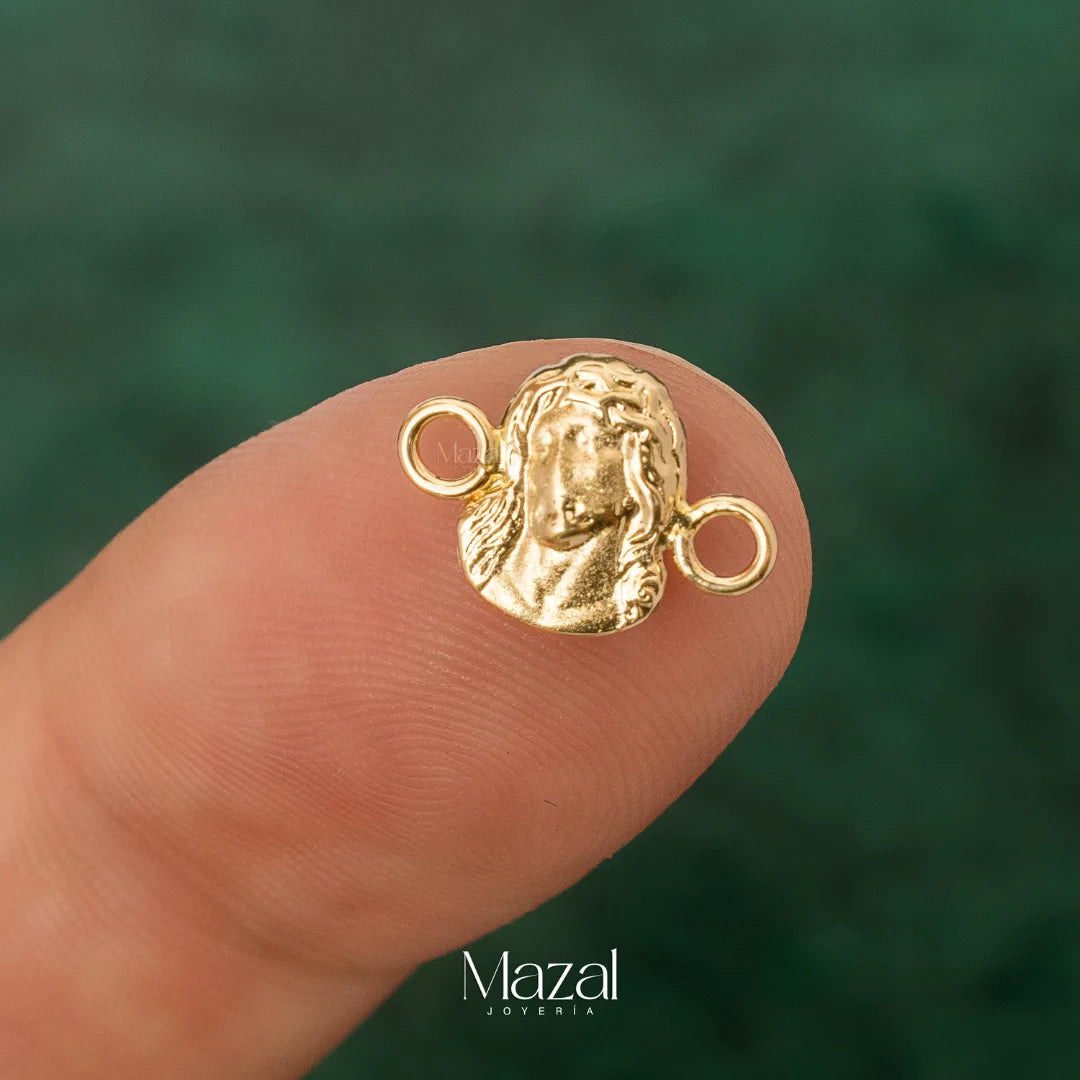 HERRAJE JESUS SILUETA ORO AMARILLO 18K / 0.40 Gr / 0.89 Cm
