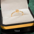 ANILLO HUELLA ORO AMARILLO 18K / TALLA 6 1/2 / 1.45 Gr