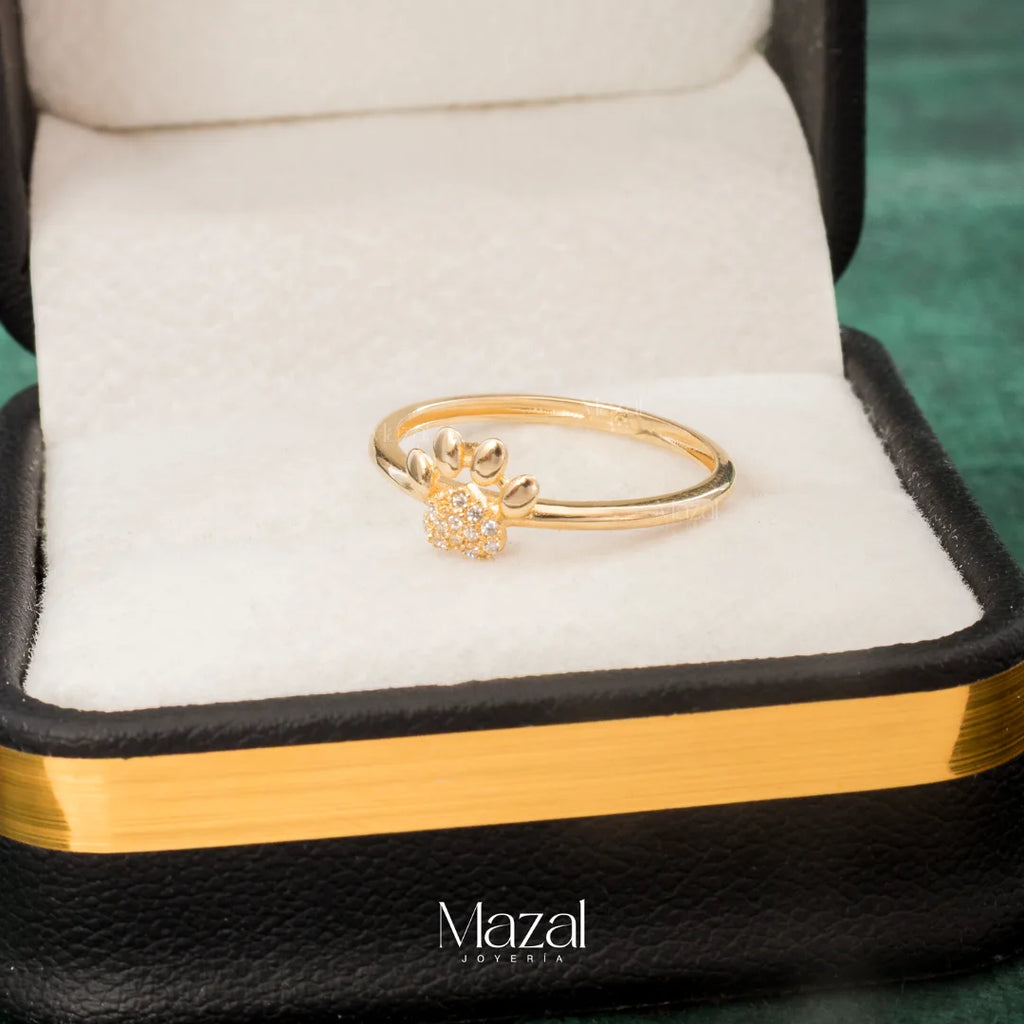 ANILLO HUELLA ORO AMARILLO 18K / TALLA 6 1/2 / 1.45 Gr