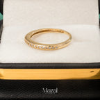 ANILLO CHURUMBELA CIRCONEADA ORO AMARILLO 18K / TALLA 6 1/2 / 2.10 Gr