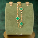 PULSO GC TREBOL VERDE ORO AMARILLO 18K / 6.15 Gr / 17 Cm