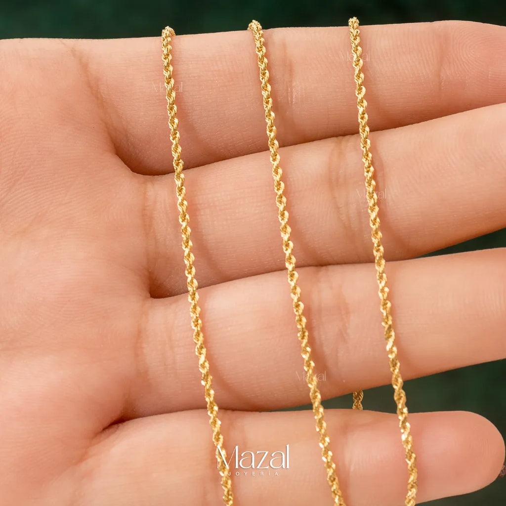 CADENA MINI LAZO ORO AMARILLO 18K / 1.15 Gr / 60 Cm