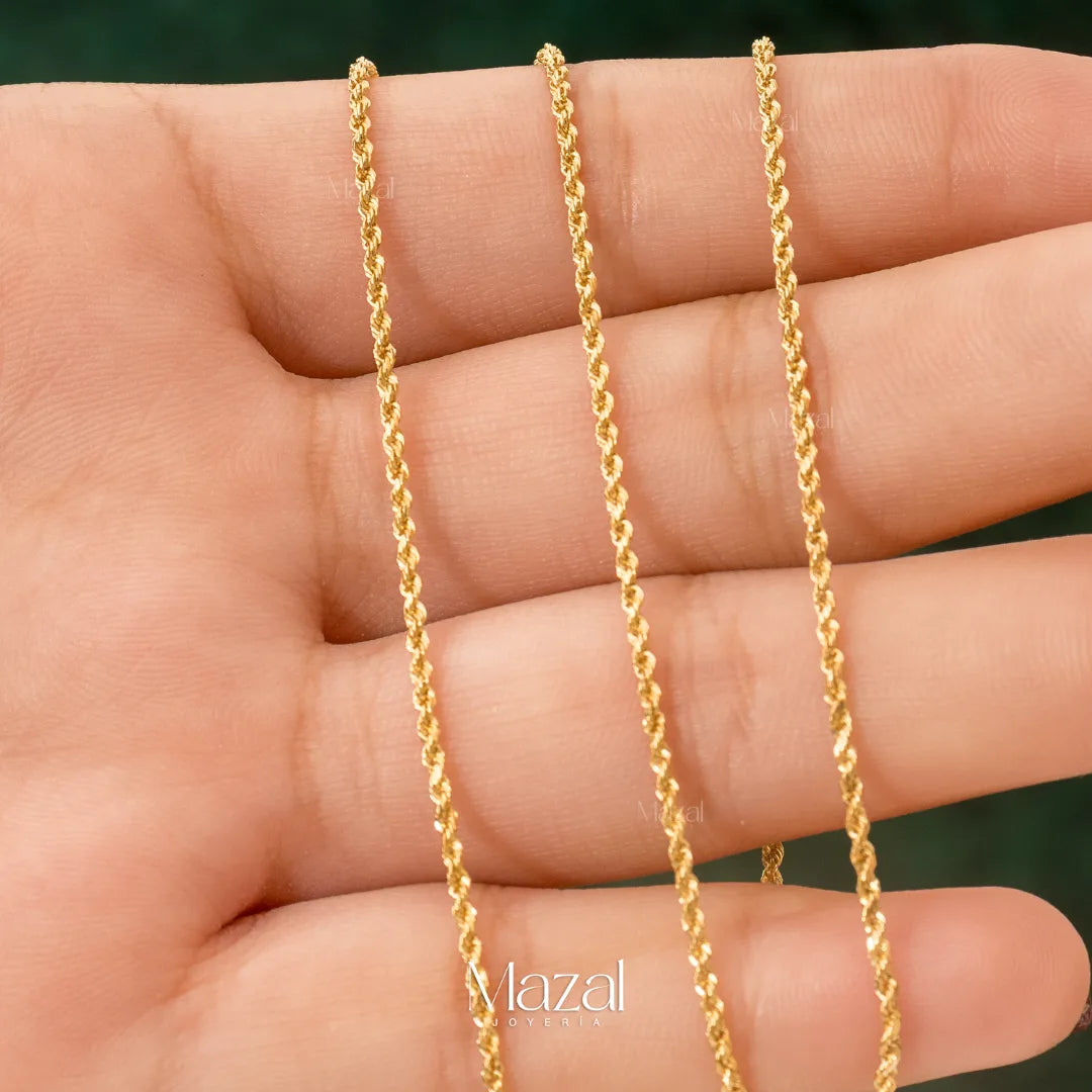 CADENA MINI LAZO ORO AMARILLO 18K / 1.15 Gr / 60 Cm