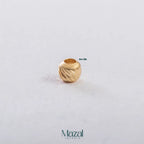 BALIN DIAMANTADO ORO AMARILLO 18K ITALIANO