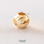 BALIN DIAMANTADO ORO AMARILLO 18K ITALIANO