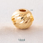 BALIN DIAMANTADO ORO AMARILLO 18K ITALIANO